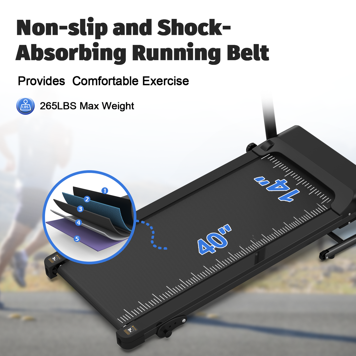 FYC Folding Treadmill for Small Apartment, Easily Install Space Save (JK106)