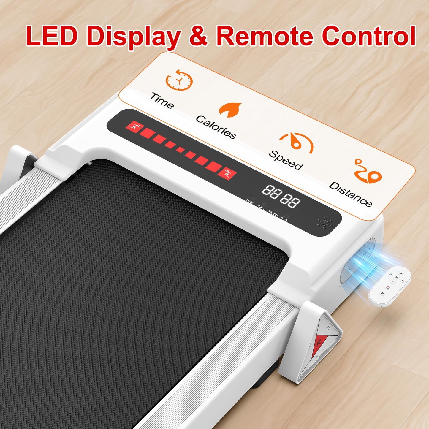FYC Walking Pad with Incline - 4 in 1 Under Desk Treadmill for Home Portable Lightweight Compact Running Machine Walking Jogging for Home Office