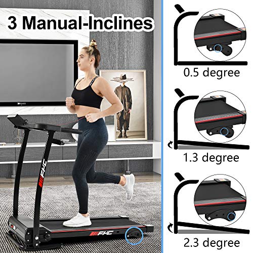FYC Folding Treadmill for Home Portable Electric Motorized Treadmill with Incline (JK0805E-1)