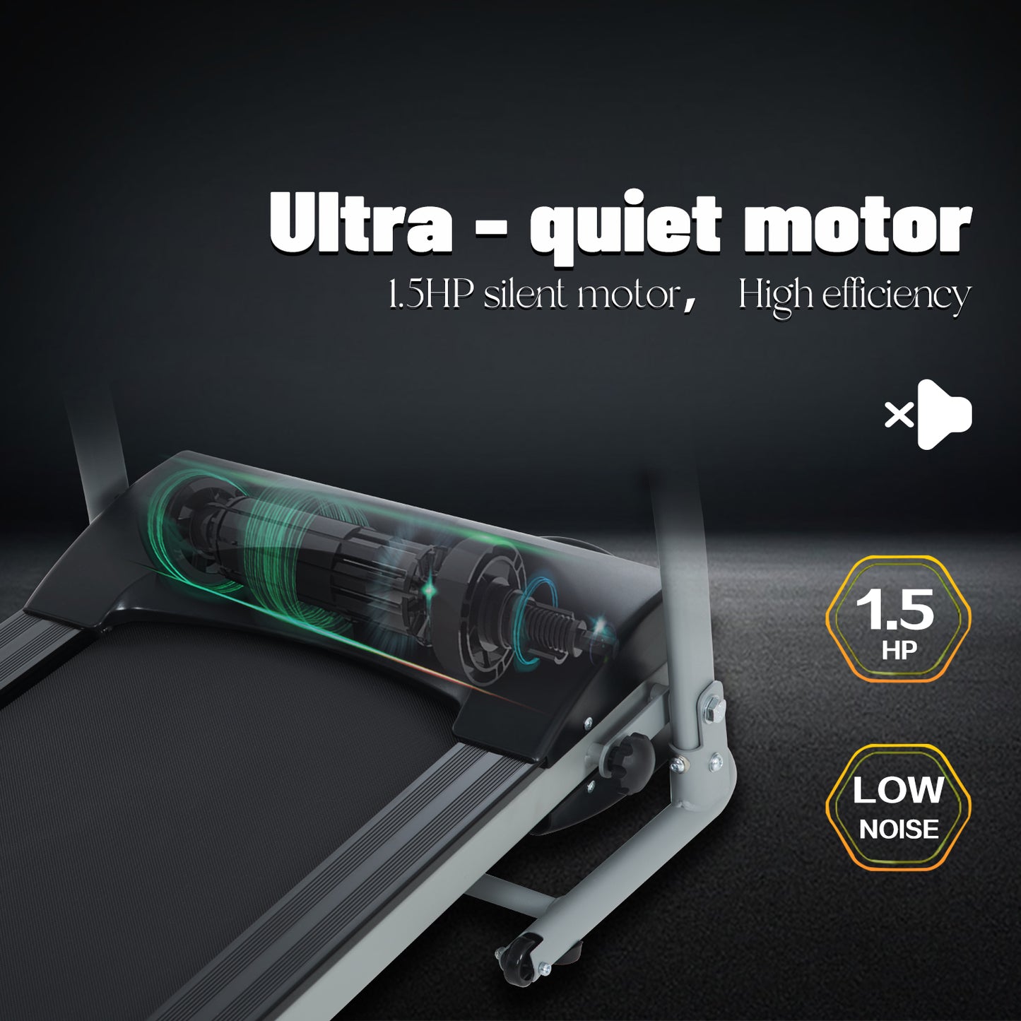 FYC Folding Treadmill for Small Apartment, Easily Install Space Save (JK106)
