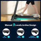 FYC Folding Treadmills with Incline, Foldable Portable Treadmills for Home Small Compact Mini Treadmill 300 LBS Capacity with 12 HIIT Modes LED Display Walking Pad Treadmill with Large Running Area