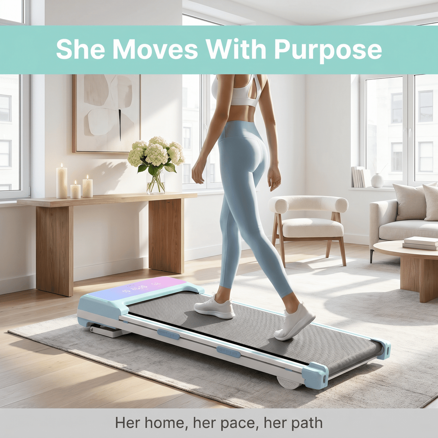 FYC Walking Pad Treadmill with 15% Auto Incline, 350 lbs Capacity 3.5HP Ultra Quiet Brushless Motor, 0.5-6MPH Speed, Bluetooth Speaker & APP, Under Desk Treadmill for Home Office Hiking