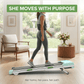 FYC Walking Pad Treadmill with 15% Auto Incline, 350 lbs Capacity 3.5HP Ultra Quiet Brushless Motor, 0.5-6MPH Speed, Bluetooth Speaker & APP, Under Desk Treadmill for Home Office Hiking