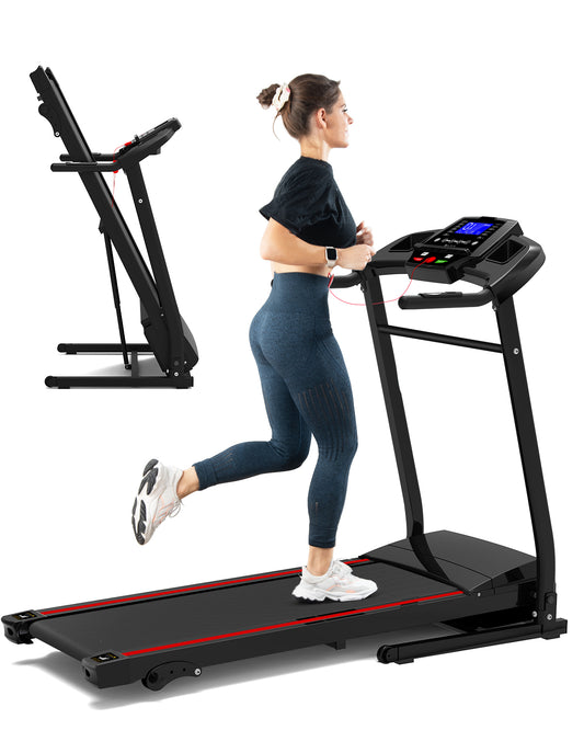 FYC Folding Treadmill with Incline - 330 LBS Weight 3.5HP Foldable Electric Machine with Bluetooth (JK370A)