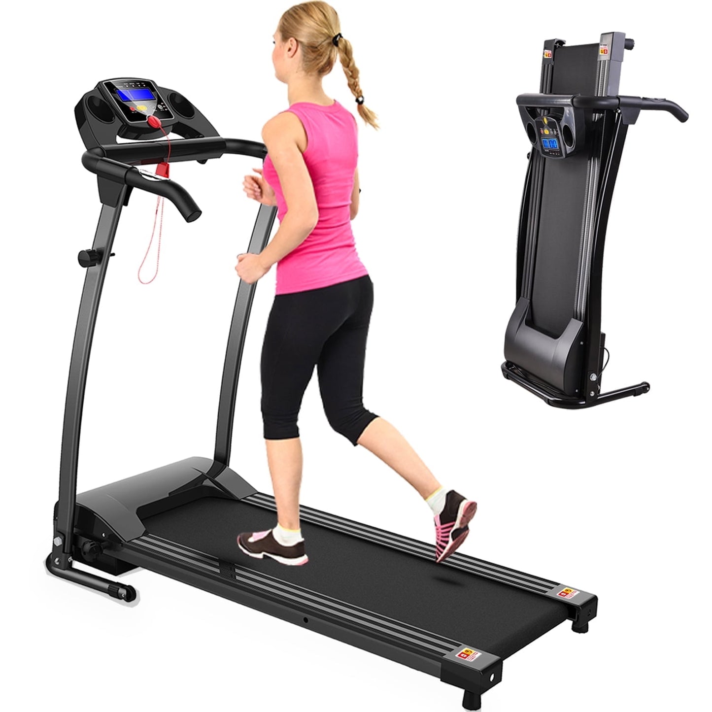 FYC Foldable Treadmill for Home, Electric Folding Treadmill with 300 lb Capacity, APP Control, Compact Design