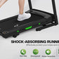 FYC Folding Treadmill for Home with Incline / Bluetooth, 3.5HP 330lb Weight Capacity Portable Electric Treadmill for Home Gym Exercise Running Walking Easy Assembly Green