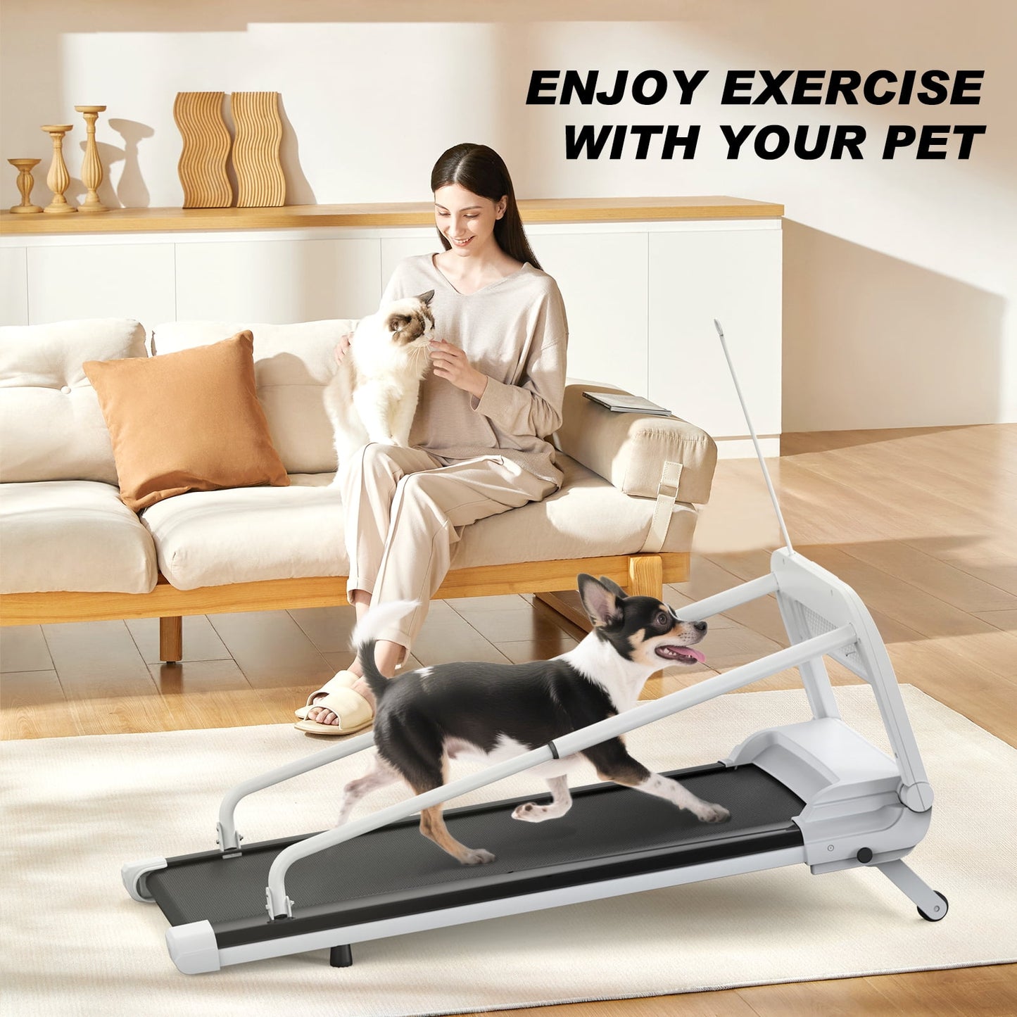 FYC 2025 New Design Pet Treadmill with Incline,  Quiet Smart Adjustable Speed Perfect for Small/Medium Dogs