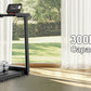 FYC Folding Treadmill with Handles, Treadmills for Home Small Spaces, 2.5HP Foldable Treadmills with LED Display, 300 LBS Capacity, Walking Pad Treadmill with Handle Bar