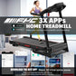 FYC 400LBS Capacity 3.5 HP Treadmill with 15% Auto Incline for Home- Heavy Duty Treadmill Foldable with APP/Bluetooth - 18 Inch Wide Belt, Folding Treadmill for Home Gym Walking Running Exercise