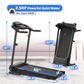 FYC Foldable Treadmill for Home, Electric Folding Treadmill with 300 lb Capacity, APP Control, Compact Design