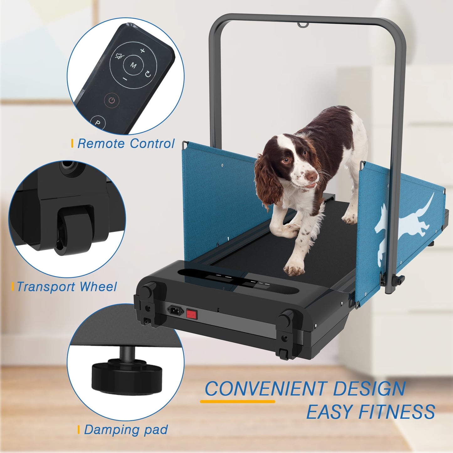 FYC Pet Dog Treadmill Portable Exercise Treadmill Running Machine for Small and Medium Dog Breeds