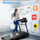 FYC Folding Treadmill for Home with Incline / Bluetooth, 3.5HP 330lb Weight Capacity Portable Electric Treadmill for Home Gym Exercise Running Walking Easy Assembly Green