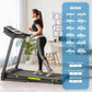 FYC Folding Treadmill for Home with Incline / Bluetooth, 3.5HP 330lb Weight Capacity Portable Electric Treadmill for Home Gym Exercise Running Walking Easy Assembly Green