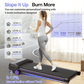 FYC Walking Pad with Incline - 4 in 1 Under Desk Treadmill for Home Portable Lightweight Compact Running Machine Walking Jogging for Home Office