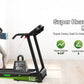 FYC Folding Treadmill for Home with Incline / Bluetooth, 3.5HP 330lb Weight Capacity Portable Electric Treadmill for Home Gym Exercise Running Walking Easy Assembly Green