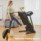 FYC Folding Treadmill for Home with Incline / Bluetooth, 3.5HP 330lb Weight Capacity Portable Electric Treadmill for Home Gym Exercise Running Walking Easy Assembly Green