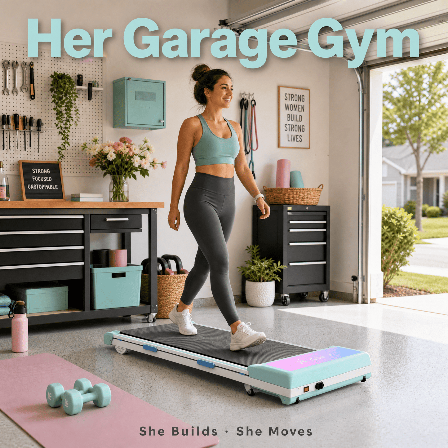 FYC Walking Pad Treadmill with 15% Auto Incline, 350 lbs Capacity 3.5HP Ultra Quiet Brushless Motor, 0.5-6MPH Speed, Bluetooth Speaker & APP, Under Desk Treadmill for Home Office Hiking