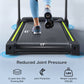 FYC Folding Treadmill for Home with Incline / Bluetooth, 3.5HP 330lb Weight Capacity Portable Electric Treadmill for Home Gym Exercise Running Walking Easy Assembly Green