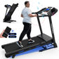 FYC Folding Treadmill for Home with Incline / Bluetooth, 3.5HP 330lb Weight Capacity Portable Electric Treadmill for Home Gym Exercise Running Walking Easy Assembly Green