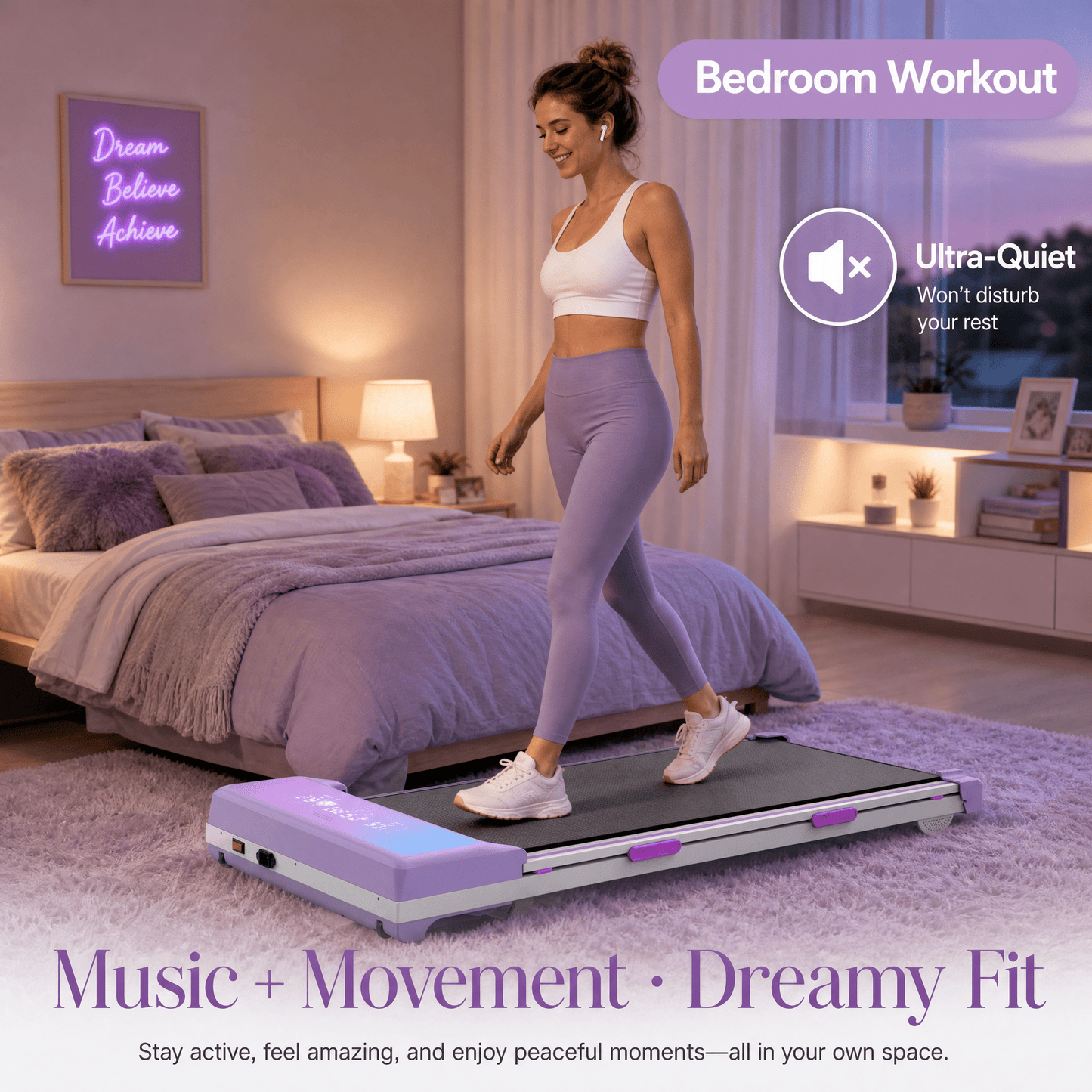 FYC Walking Pad Treadmill with 15% Auto Incline, 350 lbs Capacity 3.5HP Ultra Quiet Brushless Motor, 0.5-6MPH Speed, Bluetooth Speaker & APP, Under Desk Treadmill for Home Office Hiking