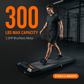 FYC Under Desk Walking Pad, 180°  Foldable Treadmill for Home Office, 2.5HP Quiet Brushless Motor 0.5-4MPH Speed 300LBS Capacity, Compact Design for Small Space,  App Control & Bluetooth Speaker