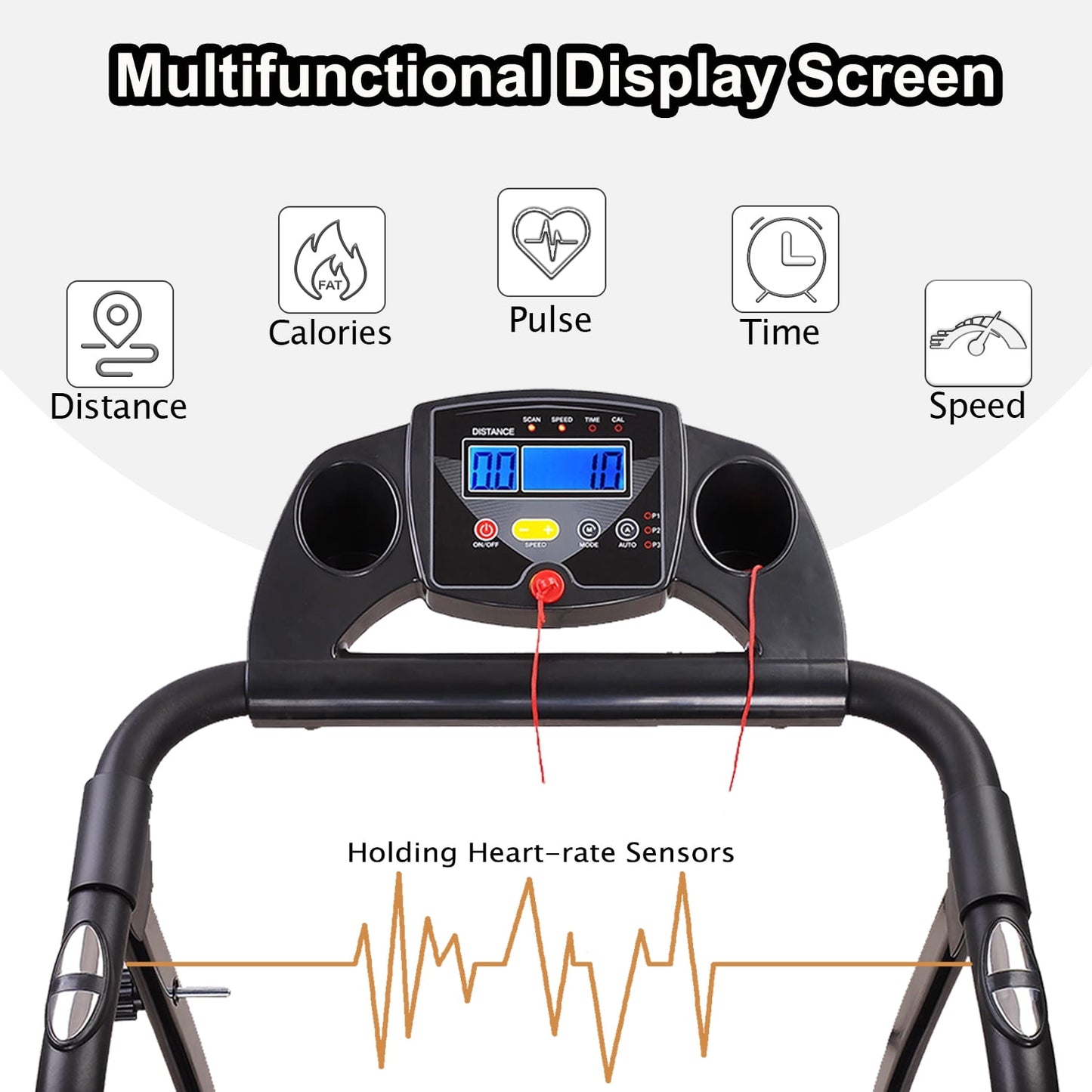 FYC Foldable Treadmill for Home, Electric Folding Treadmill with 300 lb Capacity, APP Control, Compact Design