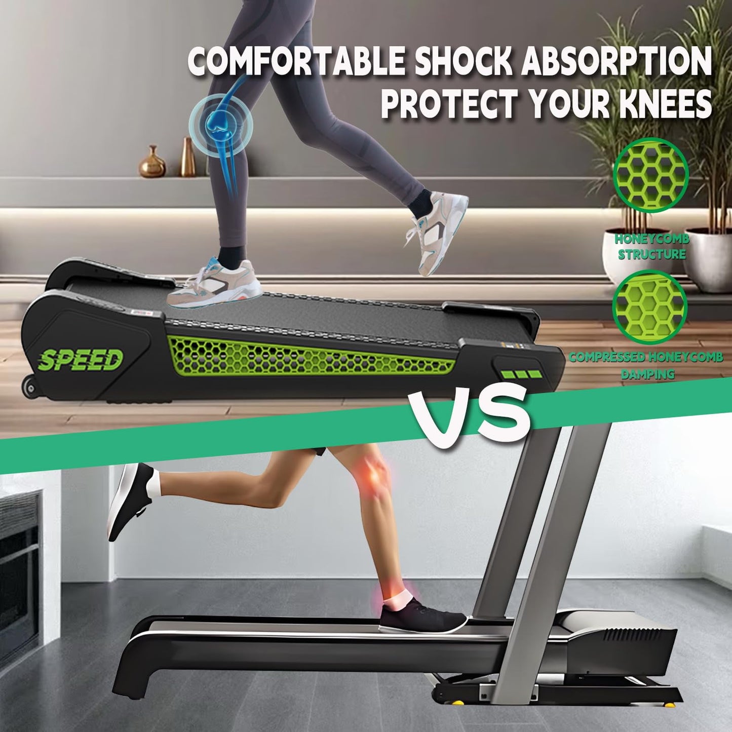 FYC Walking Pad with Incline - 4 in 1 Under Desk Treadmill for Home Portable Lightweight Compact Running Machine Walking Jogging for Home Office