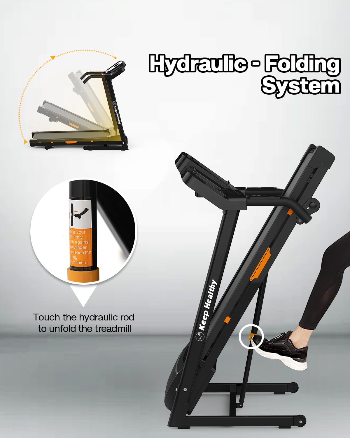 FYC 400lb Capacity 3.5 HP Treadmill with 15% Auto Incline for Home - Heavy Duty Foldable Treadmill with APP/Bluetooth - 18 Inch Wide Belt Folding Treadmill