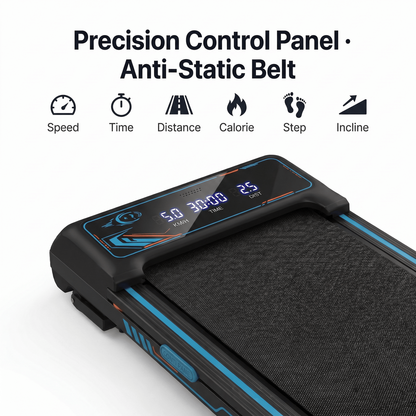FYC Walking Pad Treadmill with 15% Auto Incline, 350 lbs Capacity 3.5HP Ultra Quiet Brushless Motor, 0.5-6MPH Speed, Bluetooth Speaker & APP, Under Desk Treadmill for Home Office Hiking