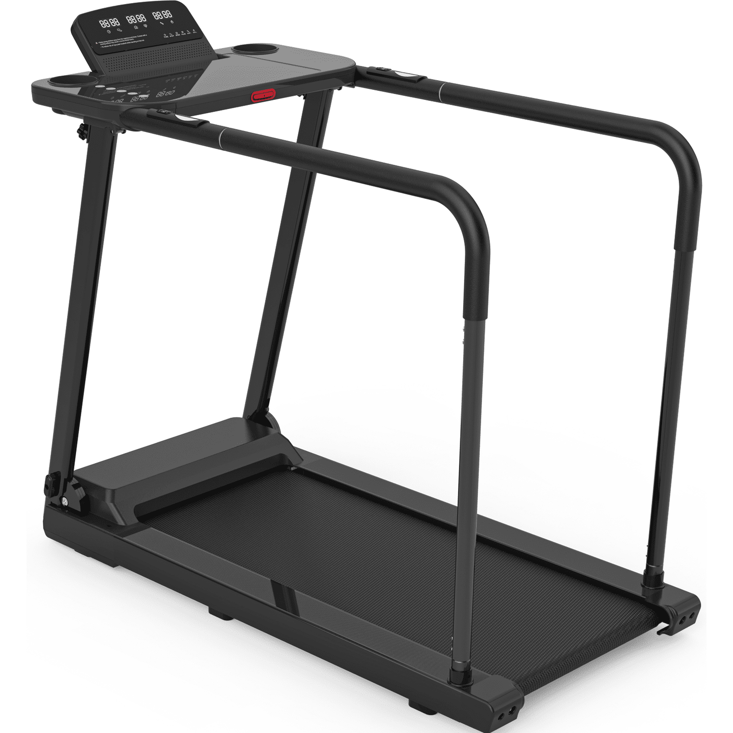 FYC Retro Walking Foldable Treadmill for Seniors with Incline Fitness Recovery with Side Rails, Reverse Walking Treadmill with Handrails, 300 lbs Capacity