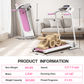 FYC Foldable Electric Treadmill for Home, 2.5HP Quiet 7.5 MPH with Heart Rate Sensor and LCD Display