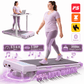 FYC Walking Pad Treadmill with 15% Auto Incline, 350 lbs Capacity 3.5HP Ultra Quiet Brushless Motor, 0.5-6MPH Speed, Bluetooth Speaker & APP, Under Desk Treadmill for Home Office Hiking