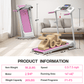 FYC Foldable Electric Treadmill for Home, 2.5HP Quiet 7.5 MPH with Heart Rate Sensor and LCD Display