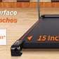 Foldable Treadmill with Handles Treadmills for Home Small Spaces 2.5HP Folding Treadmills Walking Pad Treadmill with Handle Bar Quiet Walking Machine, 300LBS Capacity, Portable Small Home Gym (Black)