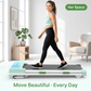 FYC Walking Pad Treadmill with 15% Auto Incline, 350 lbs Capacity 3.5HP Ultra Quiet Brushless Motor, 0.5-6MPH Speed, Bluetooth Speaker & APP, Under Desk Treadmill for Home Office Hiking
