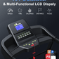 FYC Folding Treadmill for Home with Incline / Bluetooth, 3.5HP 330lb Weight Capacity Portable Electric Treadmill for Home Gym Exercise Running Walking Easy Assembly Green
