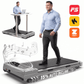 FYC Walking Pad Treadmill with 15% Auto Incline, 350 lbs Capacity 3.5HP Ultra Quiet Brushless Motor, 0.5-6MPH Speed, Bluetooth Speaker & APP, Under Desk Treadmill for Home Office Hiking