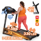 FYC 400lb Capacity 3.5 HP Treadmill with 15% Auto Incline for Home - Heavy Duty Foldable Treadmill with APP/Bluetooth - 18 Inch Wide Belt Folding Treadmill