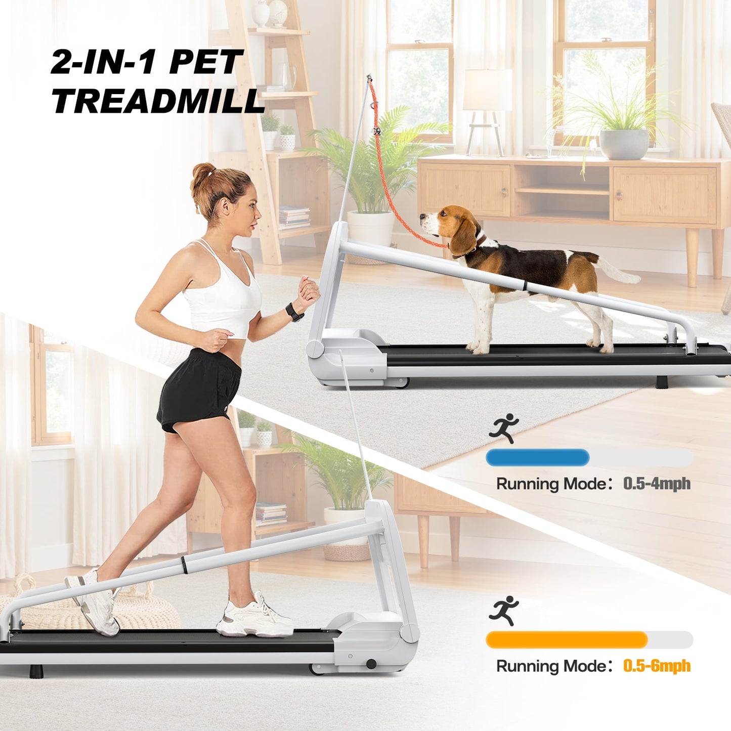 FYC 2025 New Design Pet Treadmill with Incline,  Quiet Smart Adjustable Speed Perfect for Small/Medium Dogs