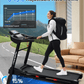 FYC Folding Treadmill for Home with Incline / Bluetooth, 3.5HP 330lb Weight Capacity Portable Electric Treadmill for Home Gym Exercise Running Walking Easy Assembly Green